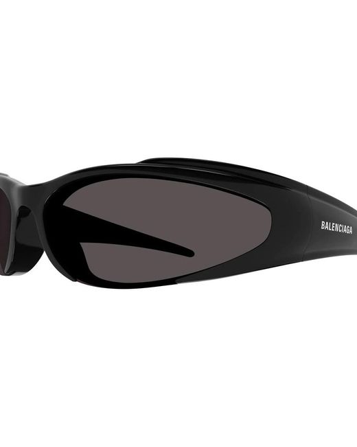 Balenciaga Black Schwarze/graue sonnenbrille,blaue bb0253s sonnenbrille