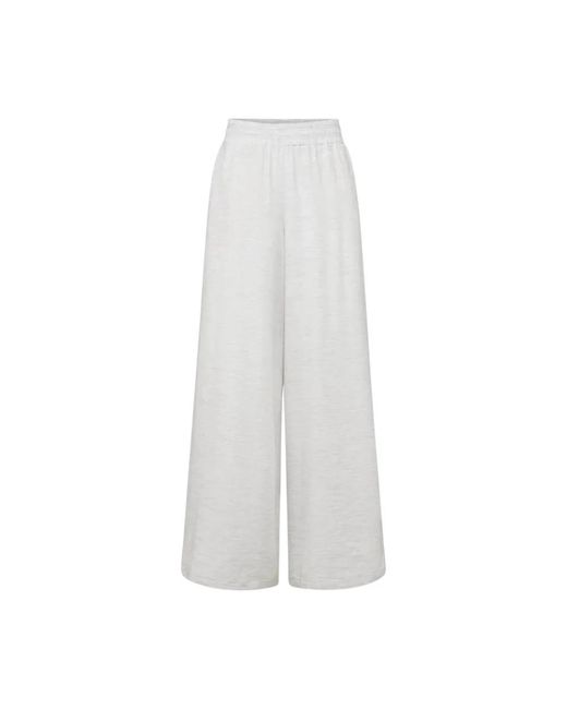 Drykorn White Wide Trousers