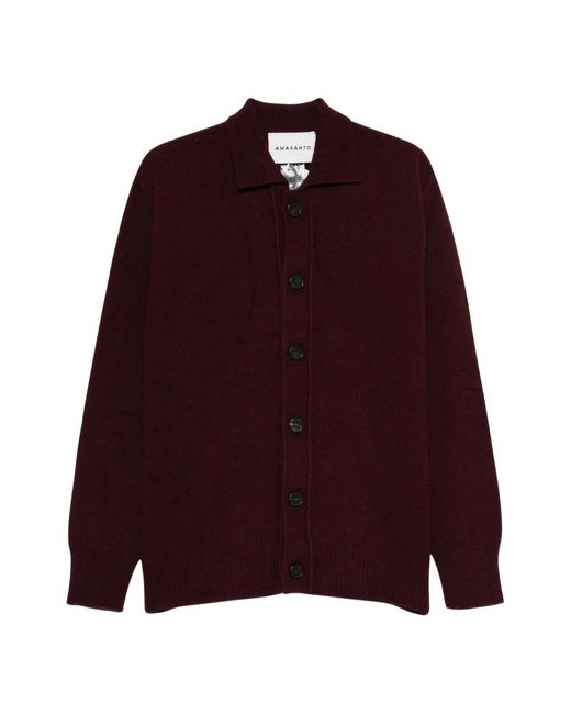 Amaranto Purple Cardigans for men