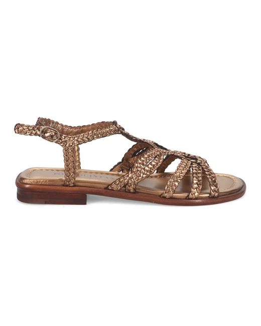 Pons Quintana Brown Flat Sandals
