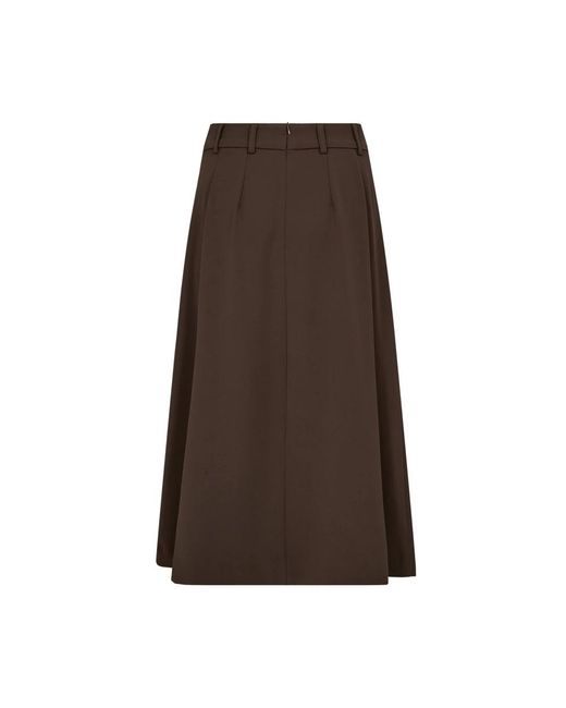 co'couture Brown Midi Skirts