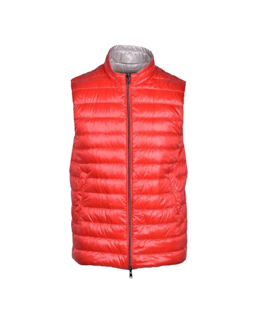 Vests di Herno in Red da Uomo