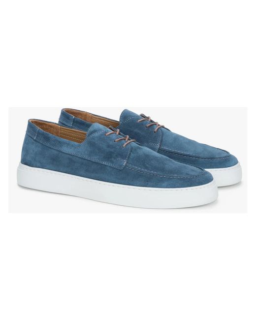 ESTRO Blue Laced Shoes for men