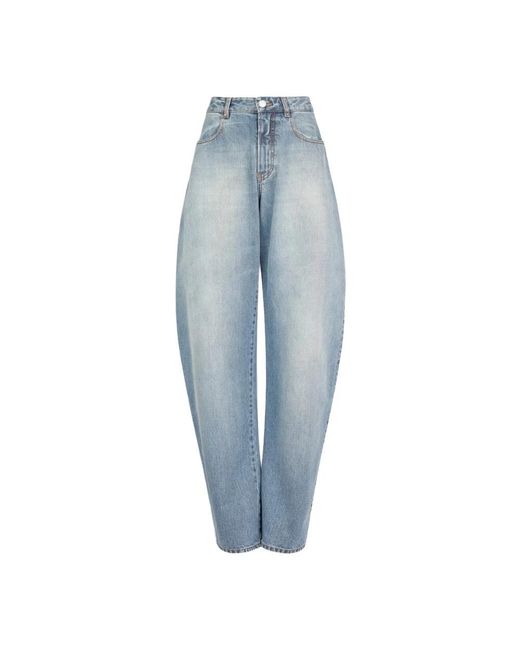 Alaïa Blue Loose-Fit Jeans