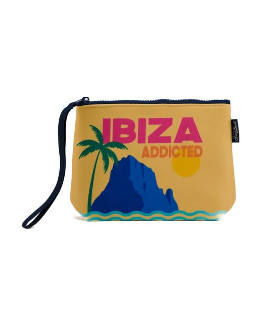 Ibiza neoprene unisex pochette borsa di Mc2 Saint Barth in Blue