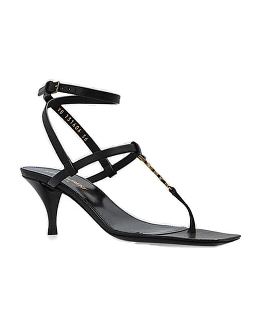 Saint Laurent Black High Heel Sandals