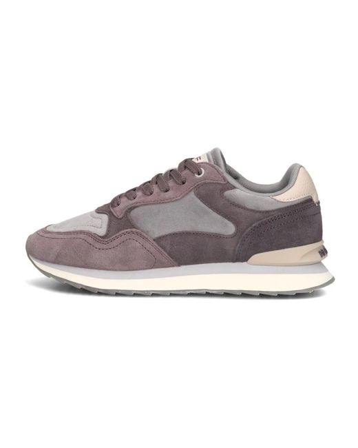 HOFF Schoenen ,Veelkleurig ,Suède Paarse Suède Sneakers Voor Herfst/Winter in het Gray