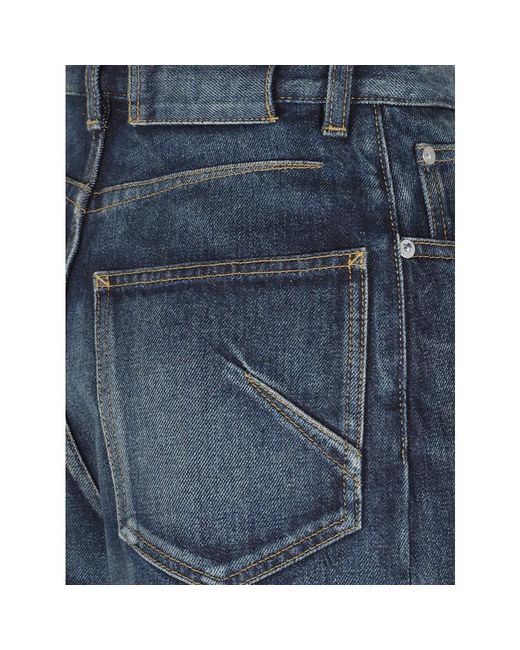 Alaïa Blue Wide Jeans