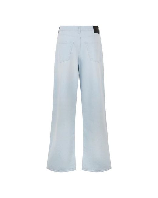 R13 Blue Wide Jeans