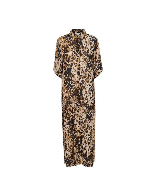 Kaffe Metallic Shirt Dresses