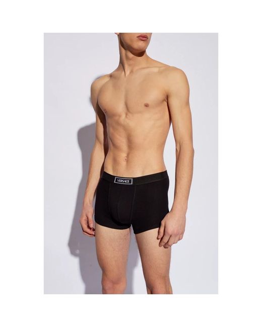 Versace Ondergoed ,Zwart ,Katoen Katoenen Boxershorts in het Black voor heren
