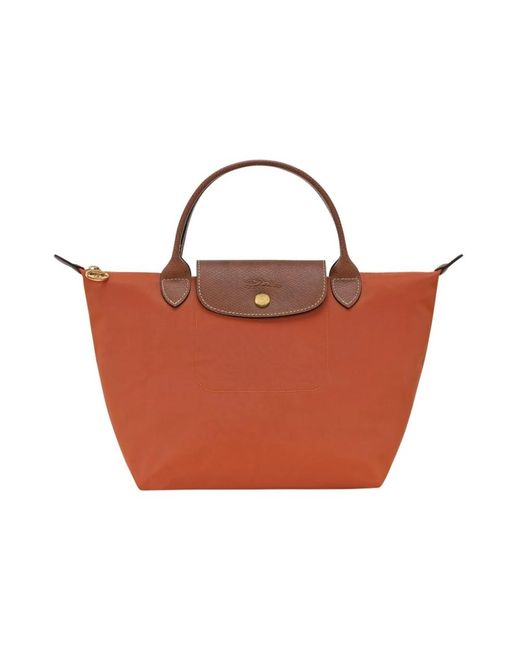 Longchamp Orange Tote Bags
