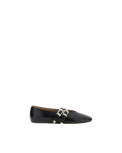 Le Monde Beryl Black Ballerina Shoes
