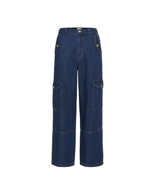 Part Two Straight Jeans in het Blue