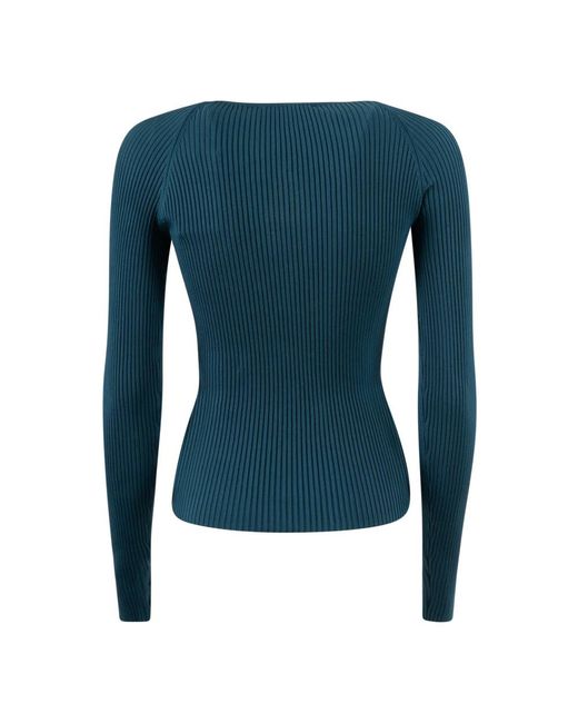 Coperni Round-Neck Knitwear in het Blue