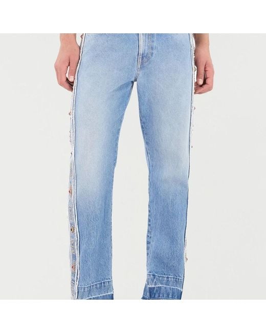 Roberto Cavalli Blue Straight Jeans for men