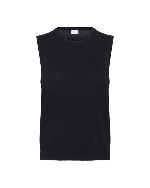 Kaffe Zwart Diep Gebreid Vest in het Black