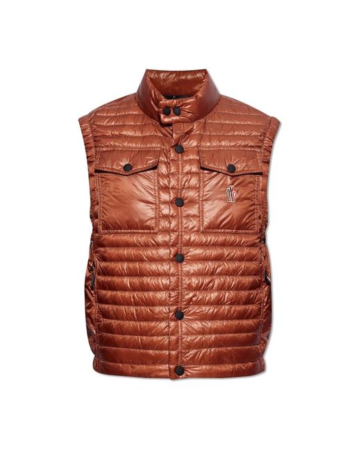 Moncler Jassen ,Bruin ,Ollon Down Vest in het Brown voor heren