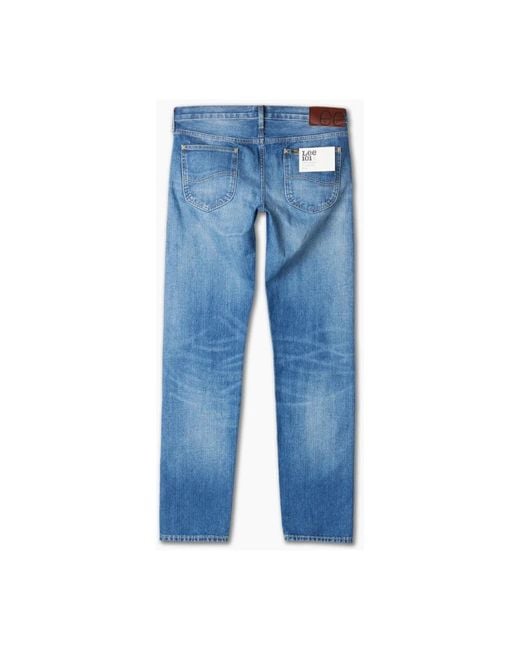 Lee Jeans Blue Straight Jeans for men