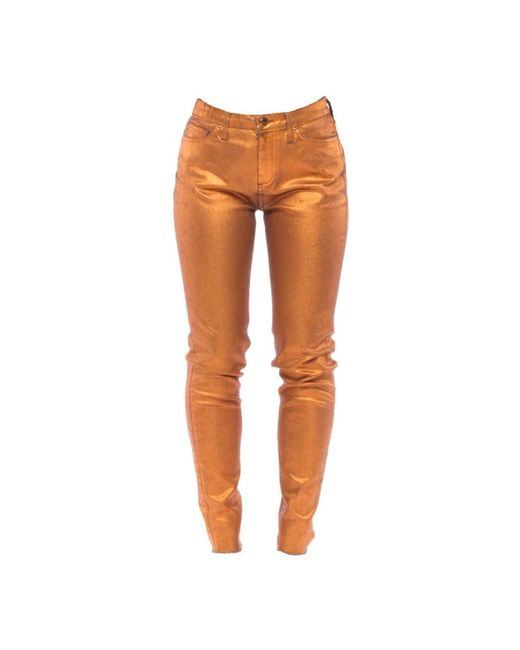 Don The Fuller Orange Skinny Trousers