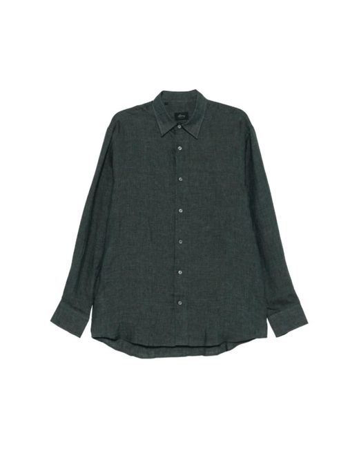 Brioni Overhemd Met Knopen in het Green voor heren