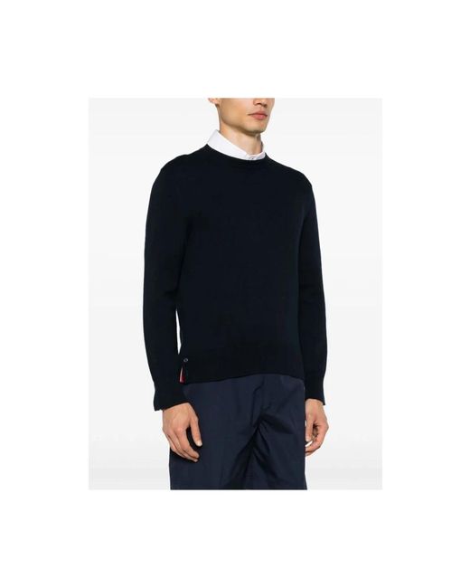 Thom Browne Round-Neck Knitwear in het Blue voor heren