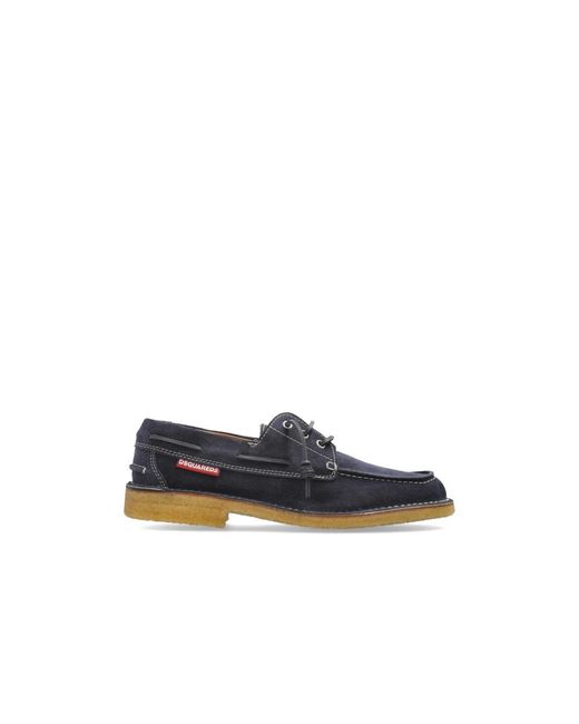 DSquared² Suede Schnürschuhe in Blue für Herren