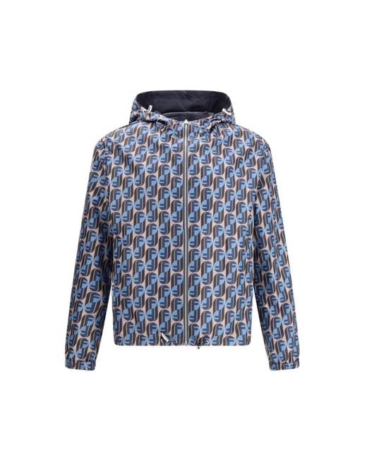 Fendi Wendbare K-Way Jacke in Blue für Herren