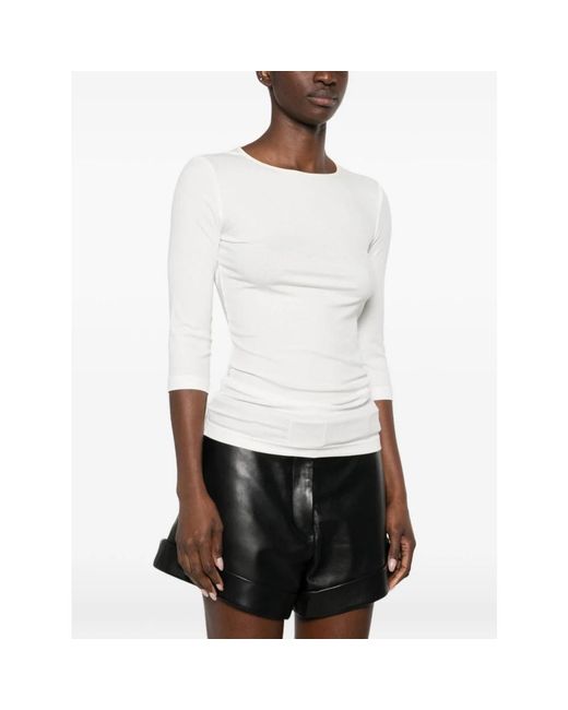 IRO Overhemden ,Wit ,Thanya Ribgebreide Trui in het White