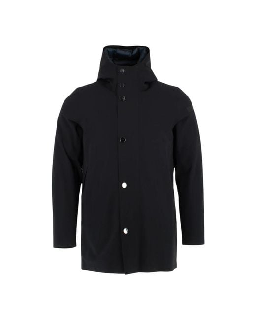 Rrd Schwarze schwimmende parka jacke,moderne daunenparka schwarz in Black für Herren