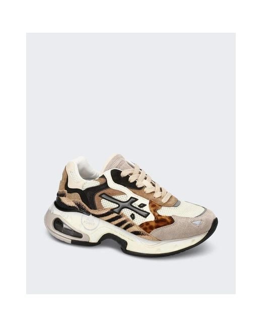 Premiata Stijlvolle Sharkyd Damesschoenen in het White