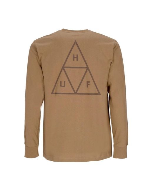 Huf Brown Long Sleeve T-Shirts for men