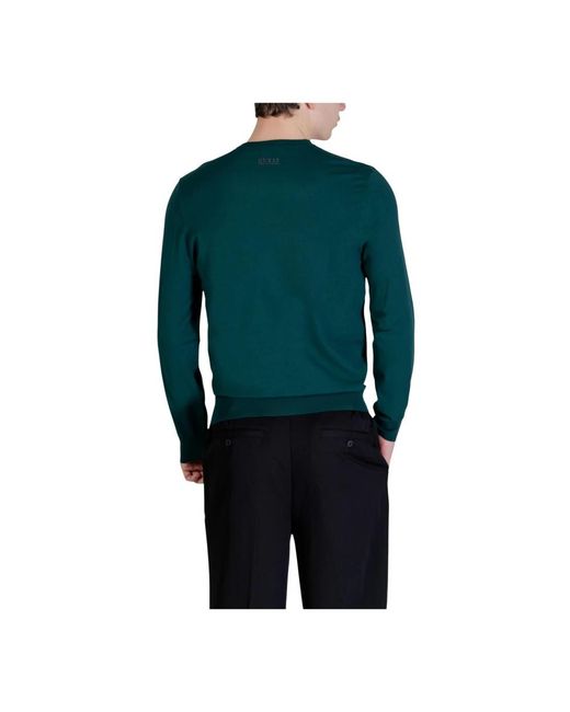 Guess Green Round-Neck Knitwear for men