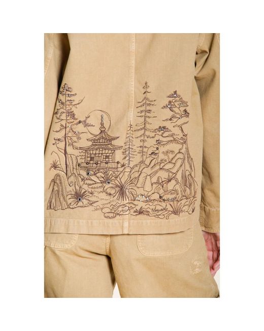 Denim Jackets Mason's de color Natural