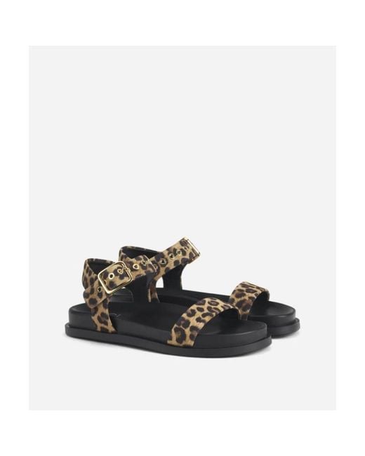 Agl Attilio Giusti Leombruni Blue Flat Sandals