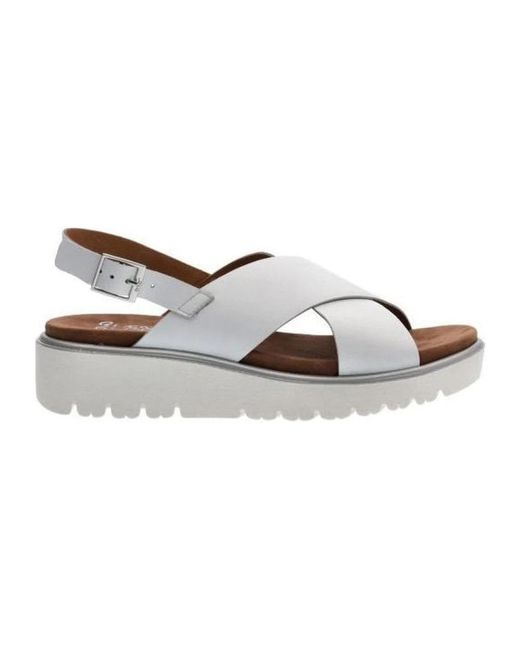 Ara Gray Flat Sandals