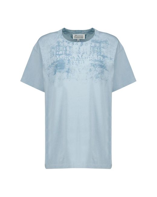 MM6 by Maison Margiela Blue T-Shirts