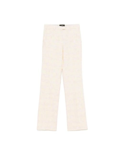 Etro Natural Straight Trousers