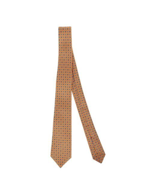 Kiton Origami form sieben falten krawatte in Brown für Herren