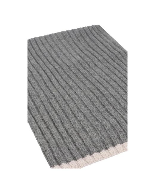 Moorer Gray Winter Scarves for men