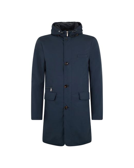 Moorer Dustin-Skt Parka in het Blue voor heren