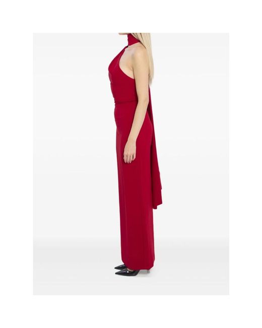 Solace London Red Demi Maxi-Kleid