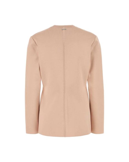 Ferragamo Truien & Vesten ,Roze ,Nylon Roze Stretch Viscosemix Cardigan in het Natural