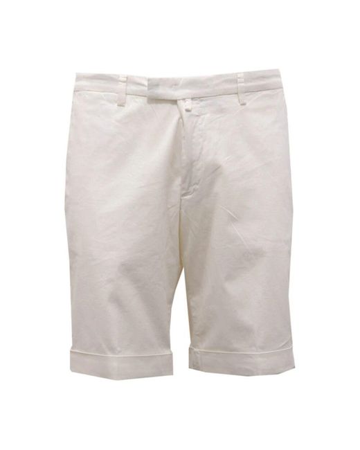 BRIGLIA Off Texturierte Baumwoll-Bermuda-Shorts in Gray für Herren