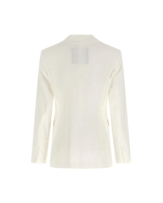 Pinko Effie Single-Breasted Blazer in het White