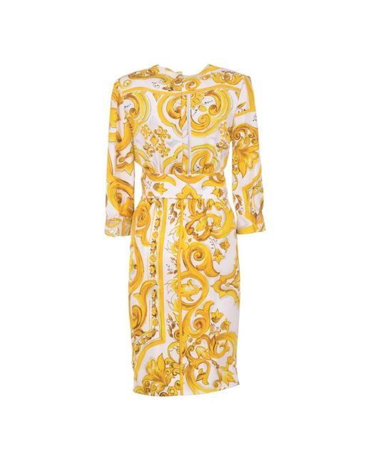 Dolce & Gabbana Metallic Wrap Dresses