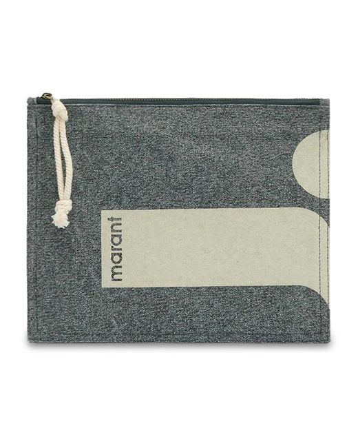 Isabel Marant Green Clutches