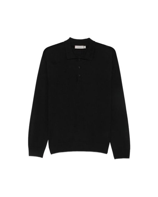 Canali Black Polo Shirts for men