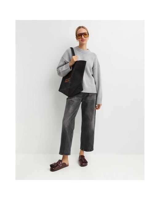 Haikure Gray Cropped Jeans