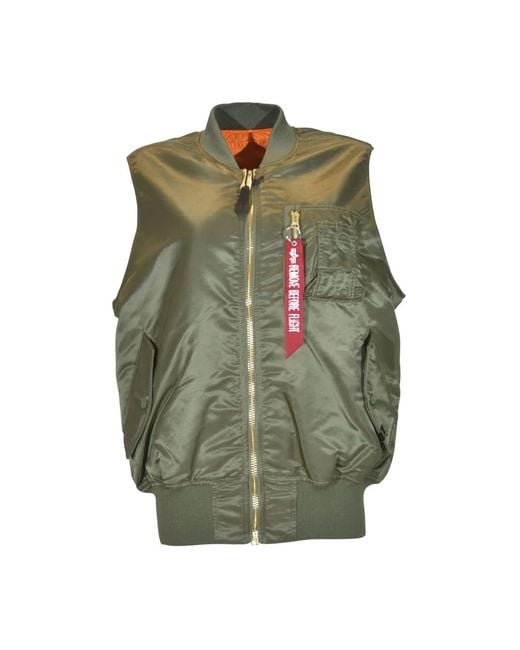 Alpha Industries Green Waistcoats for men